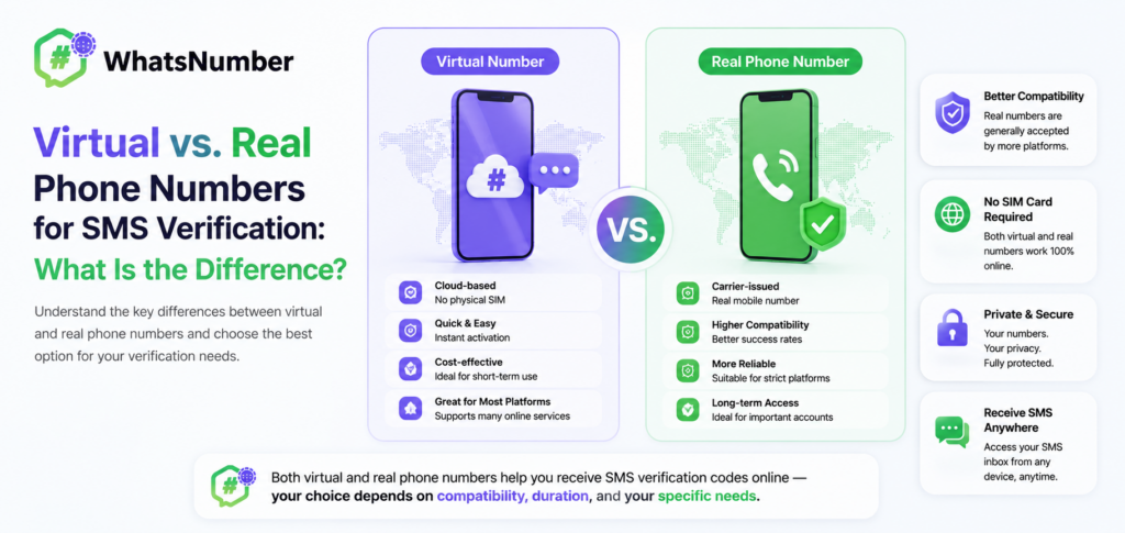 Virtual vs. Real Phone Numbers for SMS Verification